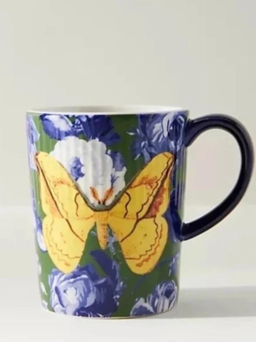 NWT Anthropologie Athalia Butterfly Moth Mug